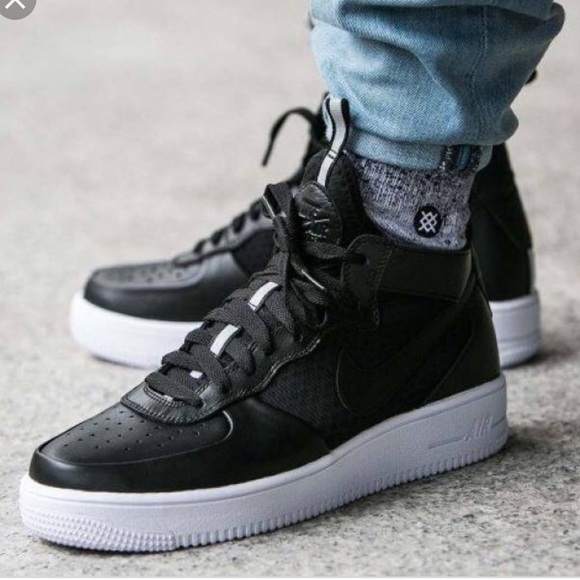 Nike Air Force Ultraforce MID Black White W AUTHEN - Picture 4 of 8